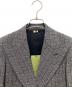 中古・古着 GUCCI (グッチ) GG wool jacquard jacket ブラック×グレー サイズ:38 未使用品：120000円