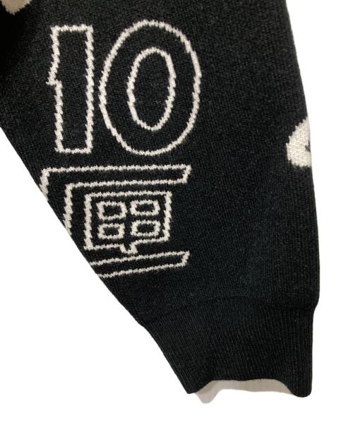 TENBOX（テンボックス）TENBOX (テンボックス) OG Logo Jacquard Sweater/ロゴジャガードニット ブラック サイズ:M 未使用品の古着・服飾アイテム