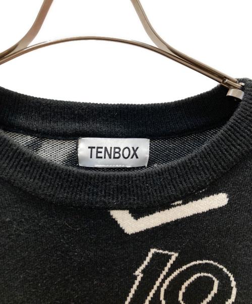 TENBOX（テンボックス）TENBOX (テンボックス) OG Logo Jacquard Sweater ブラック サイズ:M 未使用品の古着・服飾アイテム