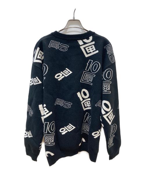 TENBOX（テンボックス）TENBOX (テンボックス) OG Logo Jacquard Sweater ブラック サイズ:L 未使用品の古着・服飾アイテム