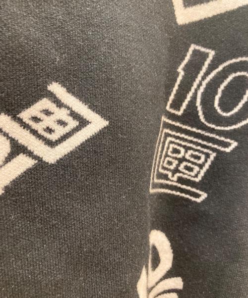 TENBOX（テンボックス）TENBOX (テンボックス) OG Logo Jacquard Sweater ブラック サイズ:L 未使用品の古着・服飾アイテム