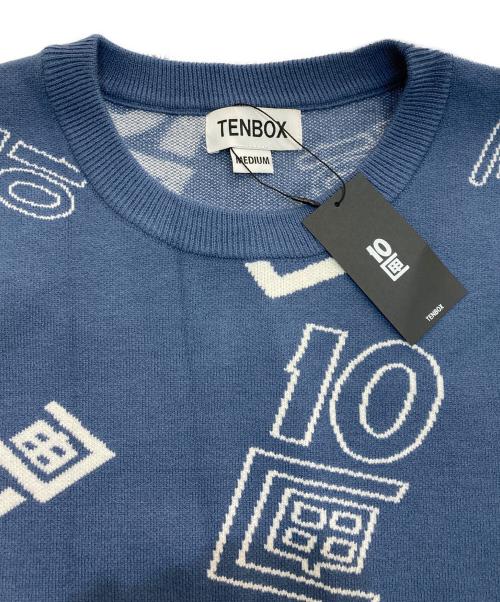 TENBOX（テンボックス）TENBOX (テンボックス) OG Logo Jacquard Sweater ネイビー サイズ:Mの古着・服飾アイテム