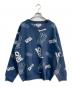 TENBOX（テンボックス）の古着「OG Logo Jacquard Sweater」｜ネイビー