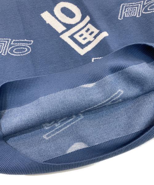 TENBOX（テンボックス）TENBOX (テンボックス) OG Logo Jacquard Sweater ネイビー サイズ:M 未使用品の古着・服飾アイテム