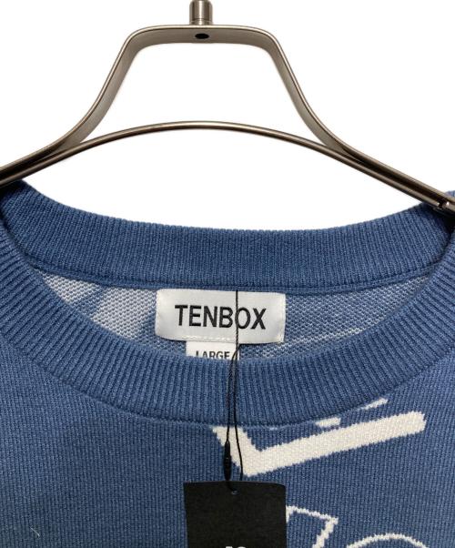 TENBOX（テンボックス）TENBOX (テンボックス) OG Logo Jacquard Sweater ネイビー サイズ:L 未使用品の古着・服飾アイテム