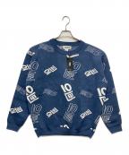 TENBOXテンボックス）の古着「OG Logo Jacquard Sweater/ロゴジャガードニット」｜ネイビー