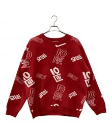 TENBOX（テンボックス）の古着「OG Logo Jacquard Sweater」｜レッド