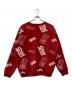 TENBOX (テンボックス) OG Logo Jacquard Sweater レッド サイズ:L 未使用品：4000円