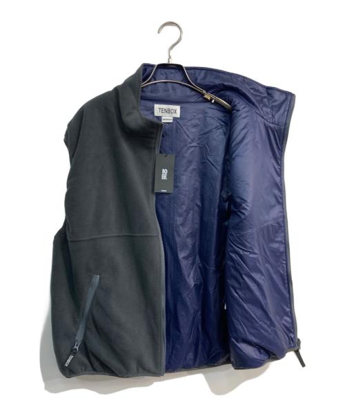 TENBOX（テンボックス）TENBOX (テンボックス) Fleece/Nylon Reversible Vest　TBX-017VT-24 ネイビー×グレー サイズ:M 未使用品の古着・服飾アイテム