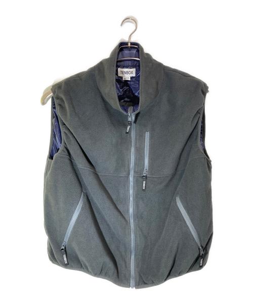 TENBOX（テンボックス）TENBOX (テンボックス) Fleece/Nylon Reversible Vest ネイビー サイズ:SIZE Ｌの古着・服飾アイテム