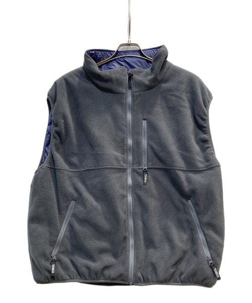 TENBOX（テンボックス）TENBOX (テンボックス) Fleece/Nylon Reversible Vest ネイビー サイズ:Ｌ 未使用品の古着・服飾アイテム