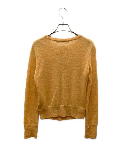 45R（フォーティファイブ・アール）45R (フォーティファイブ・アール) クルーネックカーディガン オレンジ サイズ:2の古着・服飾アイテム