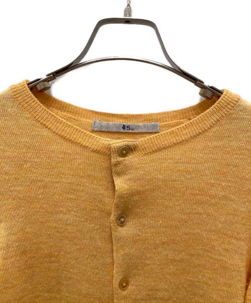 45R（フォーティファイブ・アール）45R (フォーティファイブ・アール) クルーネックカーディガン オレンジ サイズ:2の古着・服飾アイテム