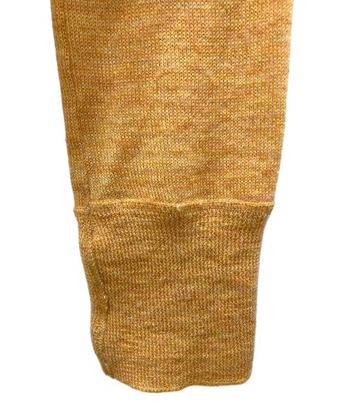 45R（フォーティファイブ・アール）45R (フォーティファイブ・アール) クルーネックカーディガン オレンジ サイズ:2の古着・服飾アイテム