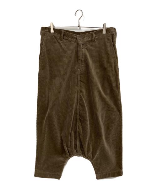 COMME des GARCONS HOMME PLUS（コムデギャルソンオムプリュス）COMME des GARCONS HOMME PLUS (コムデギャルソンオムプリュス) コーデュロイサルエルパンツ ブラウン サイズ:Sの古着・服飾アイテム