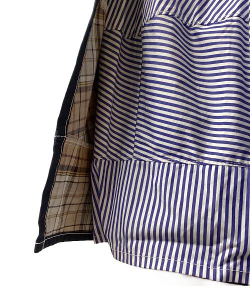 tricot COMME des GARCONS（トリココムデギャルソン）tricot COMME des GARCONS (トリココムデギャルソン) 再構築スカート ネイビー サイズ:Mの古着・服飾アイテム