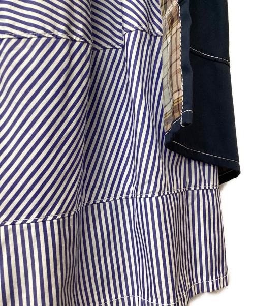 tricot COMME des GARCONS（トリココムデギャルソン）tricot COMME des GARCONS (トリココムデギャルソン) 再構築スカート ネイビー サイズ:Mの古着・服飾アイテム