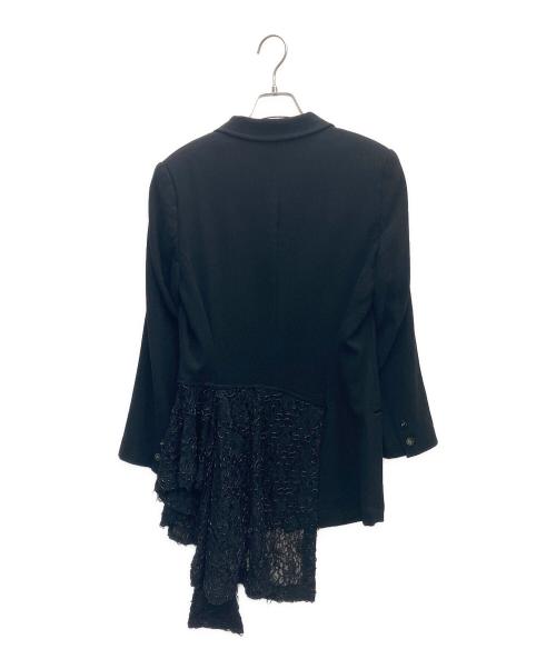 COMME des GARCONS（コムデギャルソン）COMME des GARCONS (コムデギャルソン) スパンコールレーステーラードジャケット ブラック サイズ:Sの古着・服飾アイテム