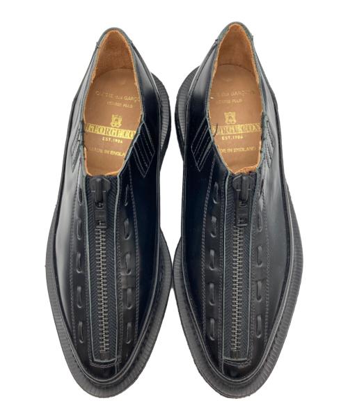 COMME des GARCONS HOMME PLUS（コムデギャルソンオムプリュス）COMME des GARCONS HOMME PLUS (コムデギャルソンオムプリュス) GEORGE COX (ジョージコックス) ZIP SLIP-ON CREEPER ブラック サイズ:6の古着・服飾アイテム