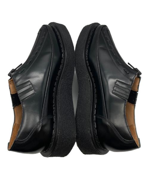 COMME des GARCONS HOMME PLUS（コムデギャルソンオムプリュス）COMME des GARCONS HOMME PLUS (コムデギャルソンオムプリュス) GEORGE COX (ジョージコックス) ZIP SLIP-ON CREEPER ブラック サイズ:6の古着・服飾アイテム