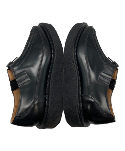 COMME des GARCONS HOMME PLUS（コムデギャルソンオムプリュス）COMME des GARCONS HOMME PLUS (コムデギャルソンオムプリュス) GEORGE COX (ジョージコックス) ZIP SLIP-ON CREEPER ブラック サイズ:6の古着・服飾アイテム