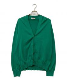 JOHN SMEDLEY（ジョンスメドレー）の古着「コットンカーディガン」｜グリーン