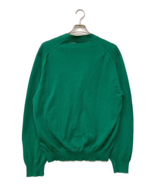 JOHN SMEDLEY（ジョンスメドレー）JOHN SMEDLEY (ジョンスメドレー) コットンカーディガン グリーン サイズ:Mの古着・服飾アイテム