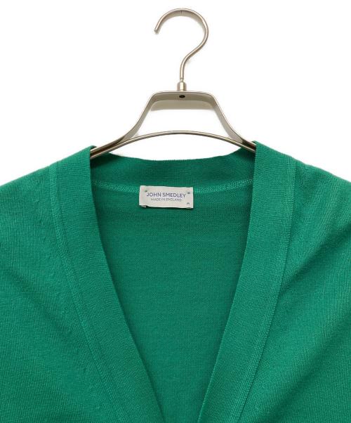 JOHN SMEDLEY（ジョンスメドレー）JOHN SMEDLEY (ジョンスメドレー) コットンカーディガン グリーン サイズ:Mの古着・服飾アイテム