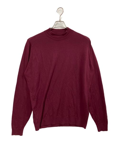 JOHN SMEDLEY（ジョンスメドレー）JOHN SMEDLEY (ジョンスメドレー) モックネックニット ボルドー サイズ:XLの古着・服飾アイテム