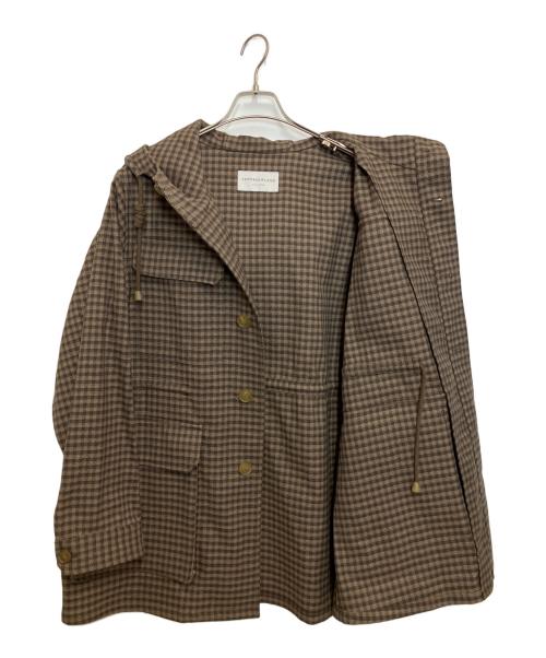 TOMORROW LAND（トゥモローランド）TOMORROW LAND (トゥモローランド) コットンウール マウンテンパーカー ブラウン サイズ:Mの古着・服飾アイテム