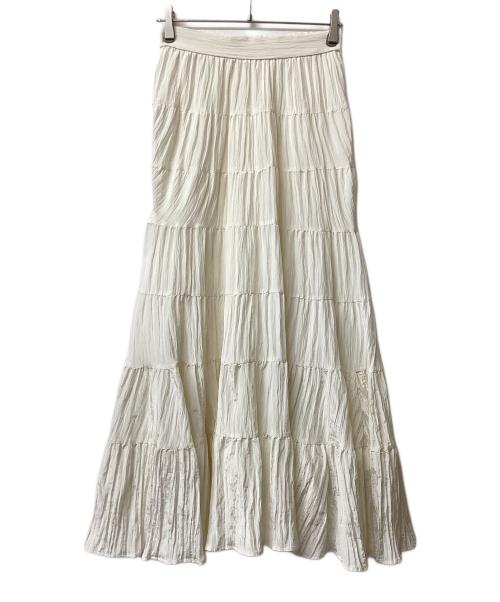 CADUNE（カデュネ）CADUNE (カデュネ) ティアードスカート ベージュ サイズ:38の古着・服飾アイテム