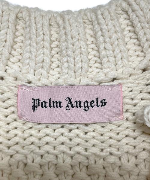 Palm Angels（パーム エンジェルス）Palm Angels (パーム エンジェルス) クラッシュ加工セーター アイボリー サイズ:Sの古着・服飾アイテム