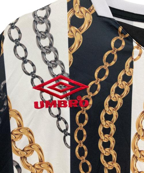 UMBRO（アンブロ）UMBRO (アンブロ) MAGIC STICK (マジックスティック) SPECIAL SOCCER JERSEY ゴールド×ブラック サイズ:Lの古着・服飾アイテム