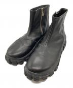 MAISON SPECIAL×SPECIAL SHOES FACTORYメゾンスペシャル×スペシャルシューズファクトリー）の古着「Rattling Sole Side Zip Boots」｜ブラック
