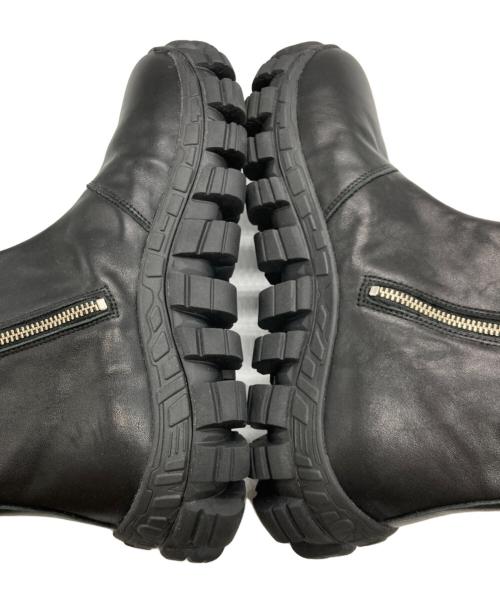 MAISON SPECIAL（メゾンスペシャル）MAISON SPECIAL (メゾンスペシャル) SPECIAL SHOES FACTORY (スペシャルシューズファクトリー) Rattling Sole Side Zip Boots ブラック サイズ:28.5の古着・服飾アイテム