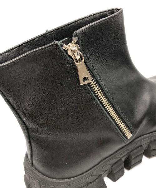 MAISON SPECIAL（メゾンスペシャル）MAISON SPECIAL (メゾンスペシャル) SPECIAL SHOES FACTORY (スペシャルシューズファクトリー) Rattling Sole Side Zip Boots ブラック サイズ:28.5の古着・服飾アイテム