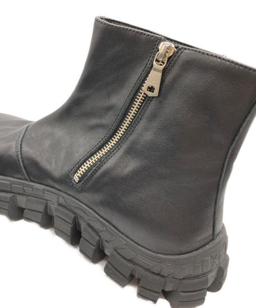 MAISON SPECIAL（メゾンスペシャル）MAISON SPECIAL (メゾンスペシャル) SPECIAL SHOES FACTORY (スペシャルシューズファクトリー) Rattling Sole Side Zip Boots ブラック サイズ:28.5の古着・服飾アイテム