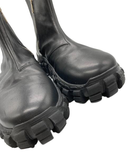 MAISON SPECIAL（メゾンスペシャル）MAISON SPECIAL (メゾンスペシャル) SPECIAL SHOES FACTORY (スペシャルシューズファクトリー) Rattling Sole Side Zip Boots ブラック サイズ:28.5の古着・服飾アイテム