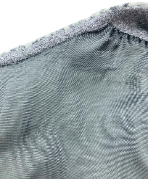 icB（アイシービー）icB (アイシービー) Wool Rever ノーカラーコート ブラックの古着・服飾アイテム