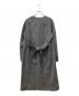 icB (アイシービー) Wool Rever ノーカラーコート ブラック：10000円