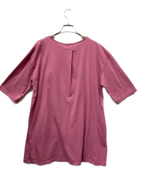 plantation（プランテーション）plantation (プランテーション) プリントTシャツ ピンク サイズ:Ｍの古着・服飾アイテム