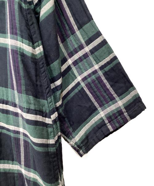 plantation（プランテーション）plantation (プランテーション) タータンガーゼワンピース ネイビー サイズ:Mの古着・服飾アイテム