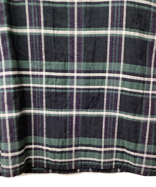 plantation（プランテーション）plantation (プランテーション) タータンガーゼワンピース ネイビー サイズ:Mの古着・服飾アイテム
