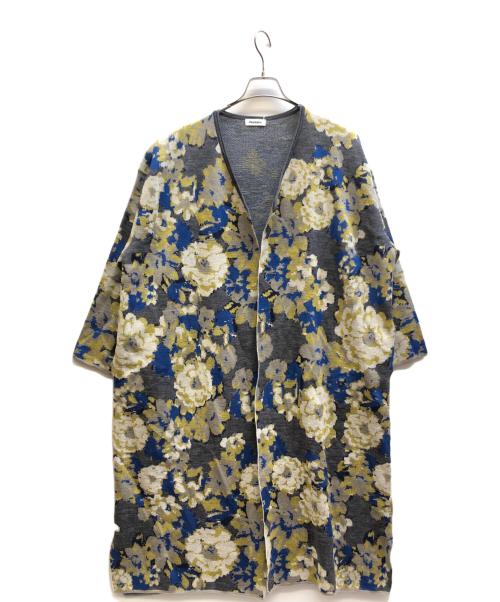plantation（プランテーション）plantation (プランテーション) ホグシ花ニットロングカーディガン グレー サイズ:Ⅿ 未使用品の古着・服飾アイテム