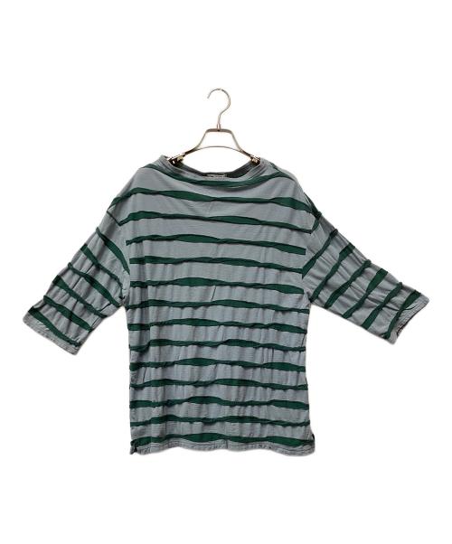 plantation（プランテーション）plantation (プランテーション) テープリップルTシャツ グリーン サイズ:M 未使用品の古着・服飾アイテム