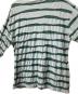 中古・古着 plantation (プランテーション) テープリップルTシャツ グリーン サイズ:M 未使用品：6000円