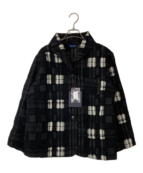 FUGA FUGA（フーガフーガ）FUGA FUGA (フーガフーガ) ウールブロックジャケット ブラック サイズ:FREEの古着・服飾アイテム
