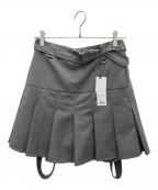 Candy Stripperキャンディーストリッパー）の古着「SUSPENDER SKIRT PANTS」｜グレー