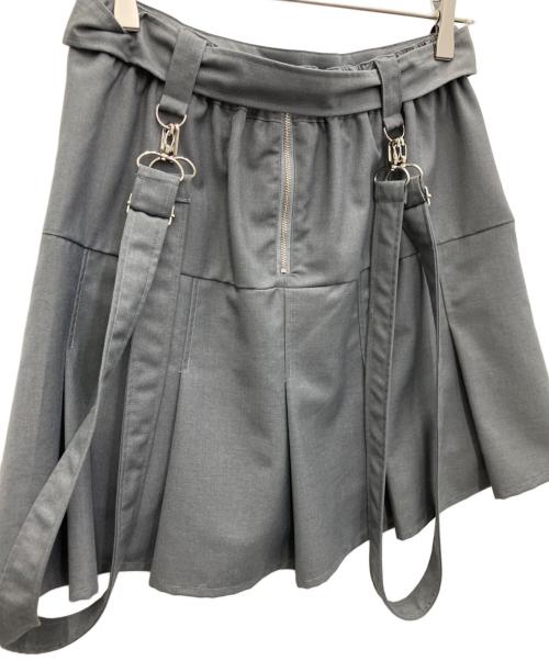 Candy Stripper（キャンディーストリッパー）Candy Stripper (キャンディーストリッパー) SUSPENDER SKIRT PANTS グレー サイズ:2 未使用品の古着・服飾アイテム