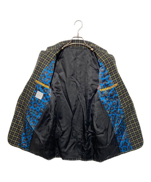 PAUL SMITH（ポールスミス）PAUL SMITH (ポールスミス) セットアップスーツ ブラック×イエロー サイズ:Mの古着・服飾アイテム